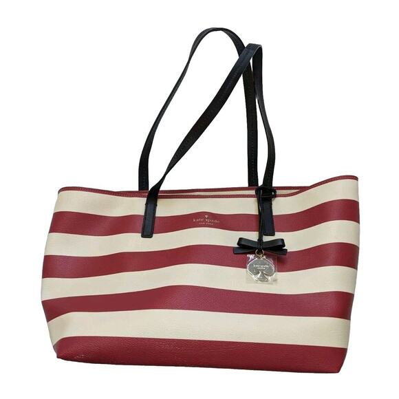 Kate Spade New York Hawthorne Lane Red Ivory Black New Nwt Gold